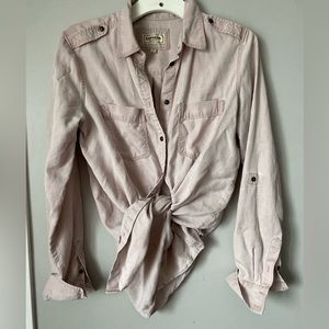 Express boyfriend lincel button up shirt smal
